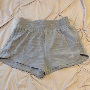 adidas Women’s Light Gray Athletic Running Shorts